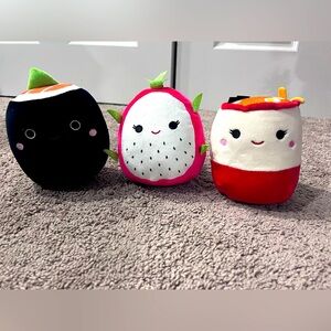 Set of three food themed Squishmallows (NWOT)